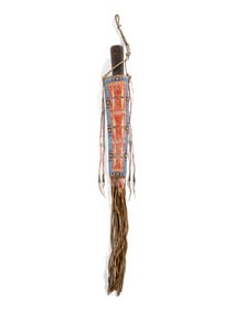 Sioux Beaded and Quilled Knife Case, with Knife
