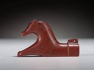 Eastern Sioux Catlinite Horse Pipe Bowl