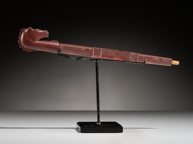 Eastern Plains Catlinite Pipe, with Horse Head Bowl, Published