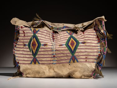 Yankton Sioux Beaded Hide Possible Bag