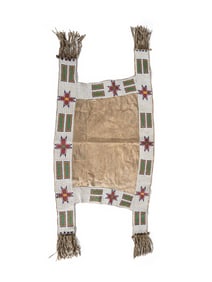 Sioux Beaded Hide Saddle Blanket