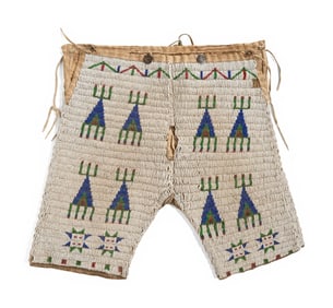 Cheyenne Child's Beaded Hide Pants