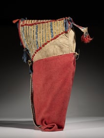 Cheyenne Quilled Buffalo Hide Cradle