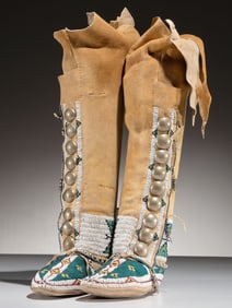 Central Plains Beaded Leggings and Moccasins