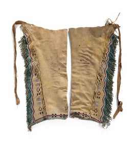 Cheyenne Beaded Hide Leggings