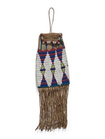 Arapaho Beaded Buffalo Hide Bag