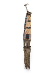 Arapaho Beaded Hide Tobacco Bag