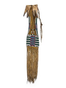 Cheyenne Beaded Hide Tobacco Bag