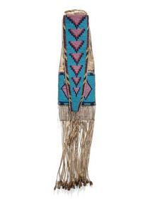 Blackfeet Beaded Hide Tobacco Bag, Published