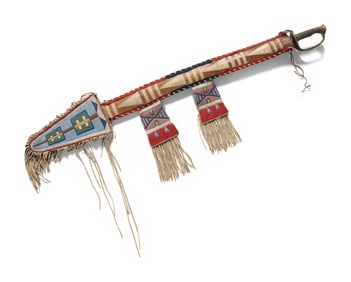Apsáalooke Beaded Lance Case