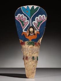Ute Beaded Hide Doll Cradle