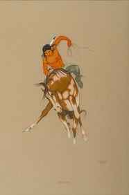 Jerome Tiger (Creek-Seminole, 1941-1967) Riding High, 1966