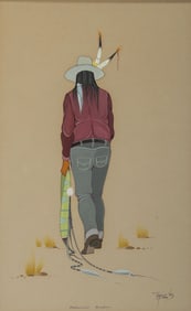 Jerome Tiger (Seminole, 1941-1967) Defeated Leader, 1965