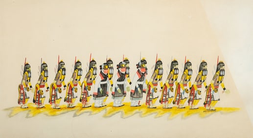 Delbridge Honanie (Hopi, b. 1946) untitled, dance