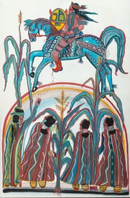 Narciso Abeyta (Diné, 1918-1998) untitled, Sun Carrier