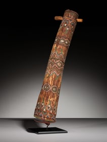 Amos Gustina, Attributed (Apache, 1858-1945) Painted Fiddle