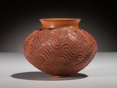 Richard Zane Smith (Wyandot, b. 1955) Polychrome Jar, 2020