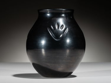 Nathan Youngblood (Santa Clara, b. 1954) Blackware Pottery JarSeptember 21, 1976