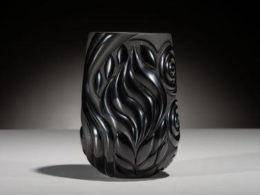 Nancy Youngblood (Santa Clara, b. 1955) Blackware Pottery Vase