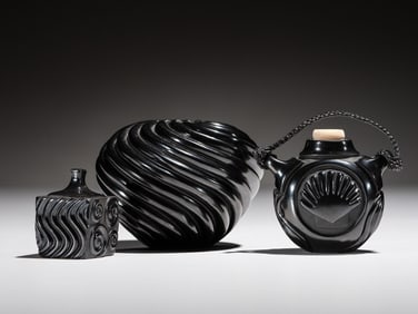 Nancy Youngblood (Santa Clara, b. 1955) Blackware Pottery
