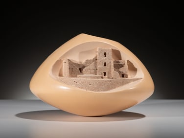 Al Qöyawayma (Hopi, b. 1938) Architectural Pottery Jar, 2015