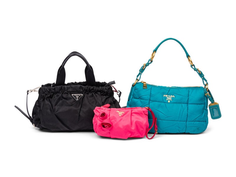 Prada, Three Nylon Handbags (1 of 4)
