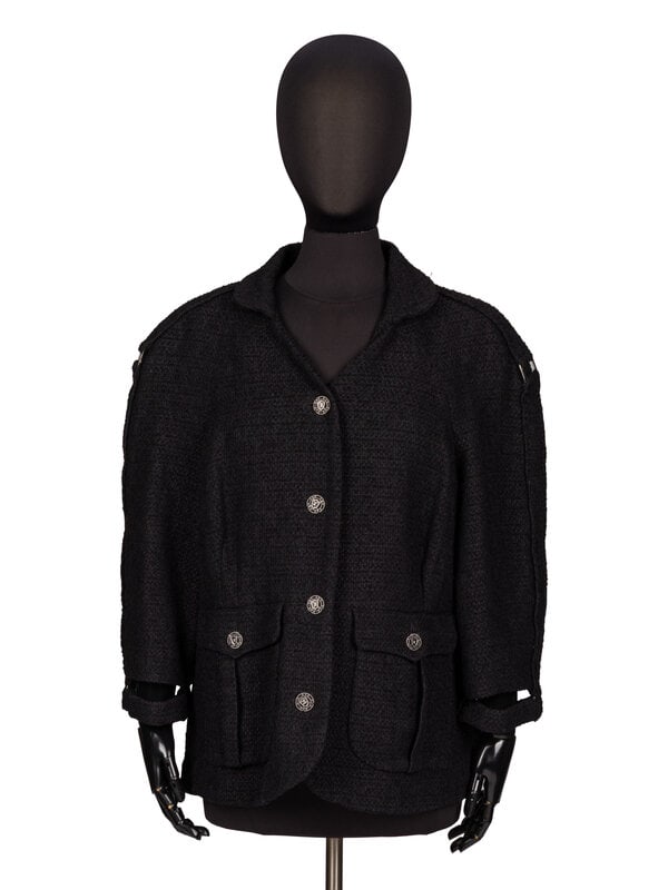 Chanel, Black Tweed Jacket (1 of 4)
