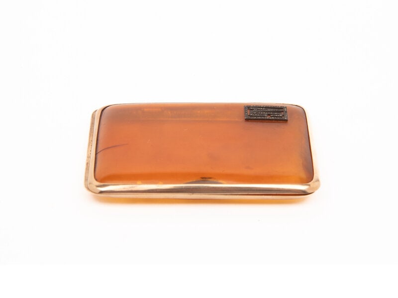 An English 9 Karat Gold Mounted Cigarette Case (1 of 2)