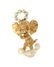A 14 Karat Yellow Gold and Cultured Pearl Elephant Broo