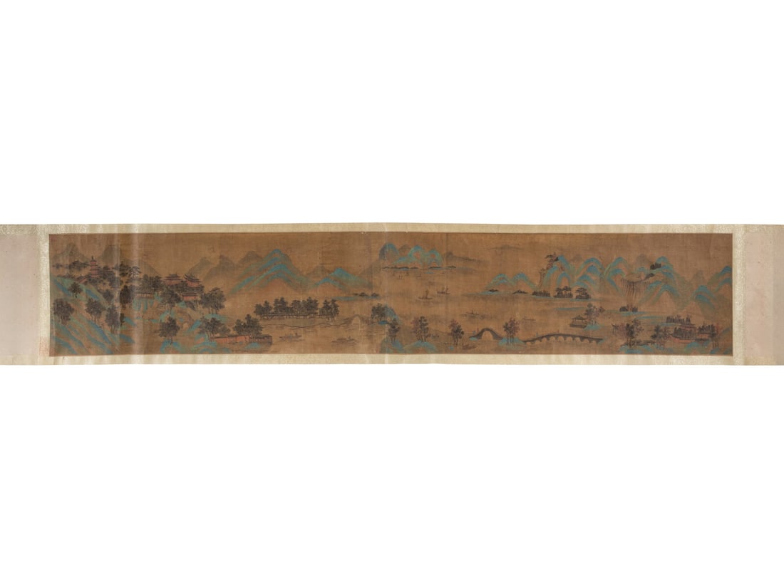 Bearing Signature of Zhao Boju (Chinese, 1120-1182) 趙伯駒 （款）
