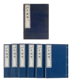 [CHINESE WOODBLOCK PRINT] Beijing Jian Pu. Beijing: Rong Bao Zhai, 1958. 1958年版&#27054