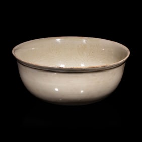 A Chinese Ding-Style Incised White Glazed Porcelain Bowl, Possibly Song Dynasty 或為