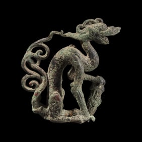 A Chinese Bronze Figure of a Dragon, Possibly Song/Yuan Dynasty 或為宋元