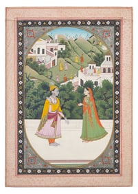 The Month of Magha (January-February), A Page from a Baramasa (Twelve-month) series, Punjab Hills,