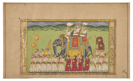 Two Indian Miniature Paintings, 20th Century