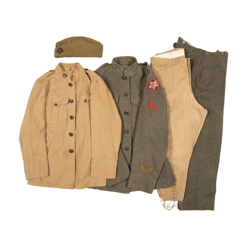 WW1 USMC 5th Regiment 1st Battalion Uniform with Pants (1 of 1)