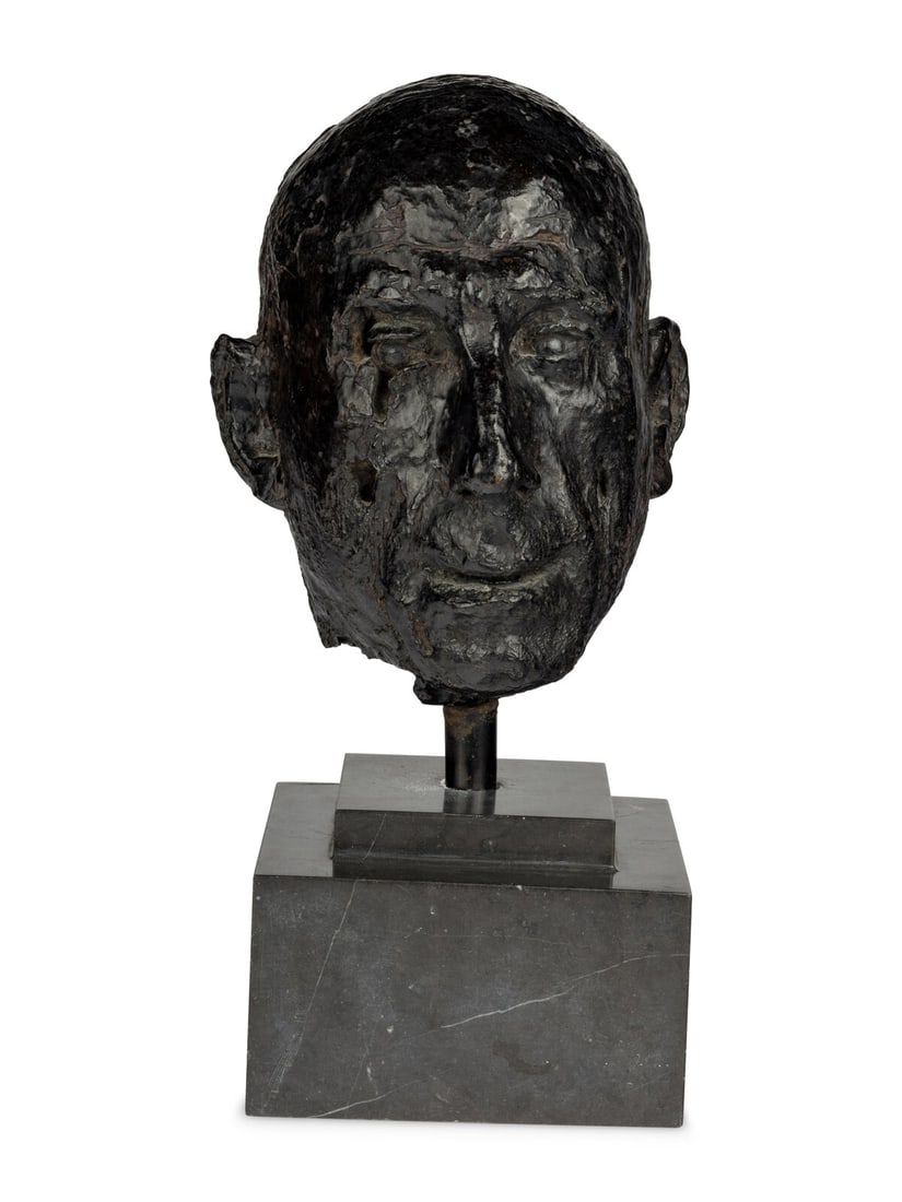 Germaine Richier (French, 1902-1959) Le Guerrier, 1945: Germaine Richier (French, 1902-1959) Le Guerrier, 1945 bronze with dark patina incised G. Richier and with the foundry stamp 'C. VALSUANI CIRE PERDUE,' from an edition of 12 Height: 12 inches. Propert