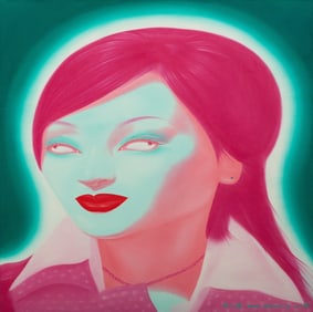 Feng Zhengjie (Chinese, b. 1969) Chinese Portrait B #18