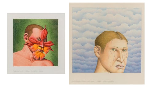 Robert Lostutter, Calanthe, 1980 and Weeping for the Sky, 1980 (a pair of works), 1980