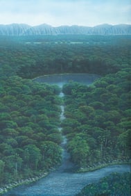 Rubén Berland (Cuban, b. 1955) Entrada a dos Lagos, 2011