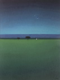 José Basso (Chilean, b. 1949) Noche de Luz Turqueza, 2011
