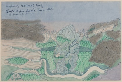 Joseph Yoakum (American, 1891-1972) Highland National Park, Cape Burton Island, Nova Scotia