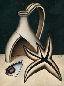 Dimitri Mikhailovich Krasnopevtsev (Russian, 1925-1995) Still Life with a Broken Pitcher and a