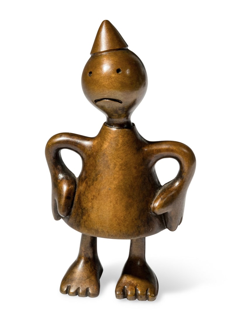 Tom Otterness (American, b. 1952) Cone Figure, 2000: Tom Otterness (American, b. 1952) Cone Figure, 2000 bronze incised, dated, and numbered 8/9 5 1/2 x 3 x 2 inches. This lot is located in Chicago. Provenance: The Artist Marlborough Gallery, New York A