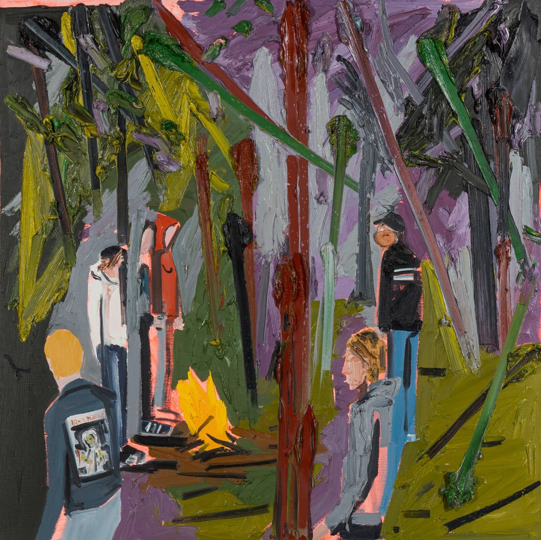 Kim Dorland (Canadian, b. 1974) Untitled, 2006: Kim Dorland (Canadian, b. 1974) Untitled, 2006 oil and acrylic on canvas signed K Dorland, titled and dated (verso) 30 x 30 inches. This lot is located in Chicago.