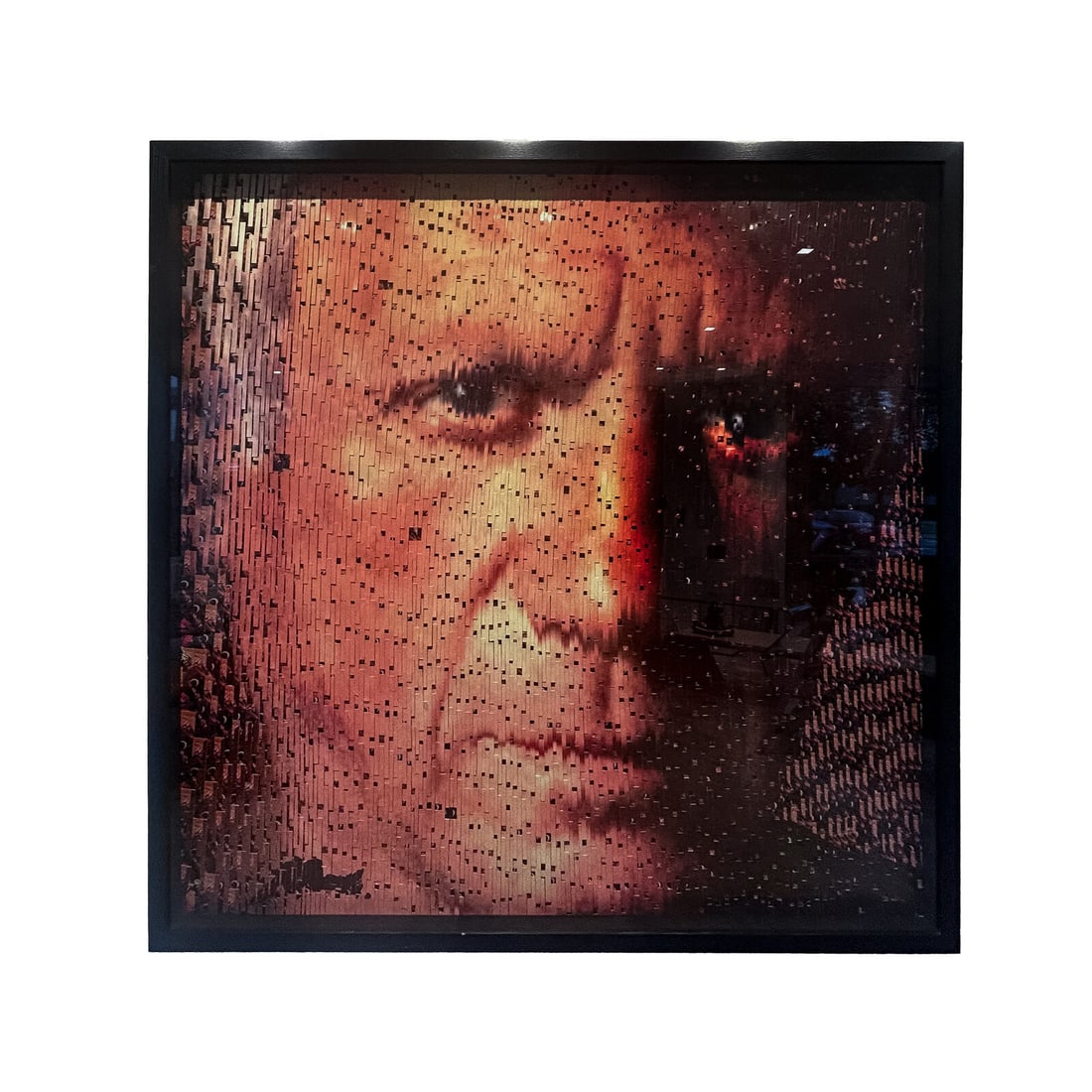 David Mach (British, b. 1956) Portrait of Picasso, 2010: David Mach (British, b. 1956) Portrait of Picasso, 2010 mixed media postcards on wood signed Mach (lower left) 72 x 72 inches. This lot is located in Chicago. Provenance: The Artist Opera Gallery, New