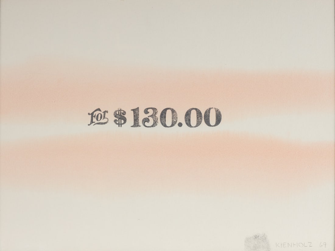 Edward Kienholz (American, 1927-1994) For $130.00, 1969 (1 of 4)