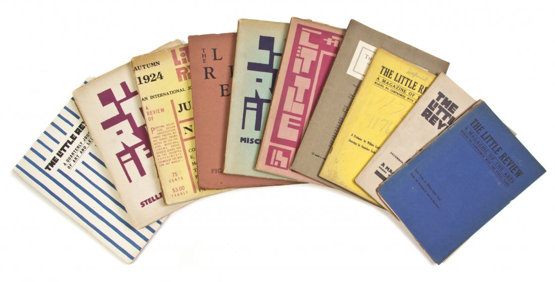 (JOYCE, JAMES) THE LITTLE REVIEW. Chicago, 1915-1925. 2: (JOYCE, JAMES) THE LITTLE REVIEW 25 issues. Chicago: September 1915 - 1925. Edited by Margaret Anderson, Jane Heap and others. Joyce published the first 13 parts, plus part of the 14th, of the total 1