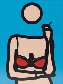 Julian Opie (British, b. 1958) Ruth with Cigarette 4, 2005