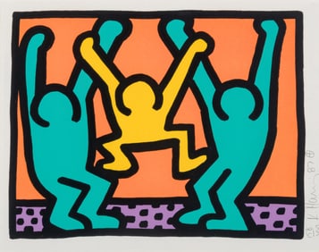 Keith Haring (American, 1958-1990) Pop Shop I: one plate, 1987
